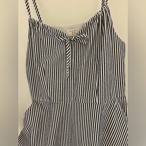 A New Day Blue and White Striped Dress